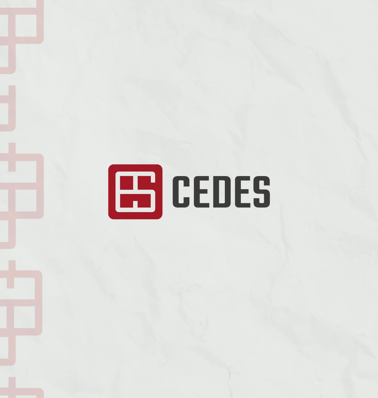Pieza de redes de CEDES — logotipo